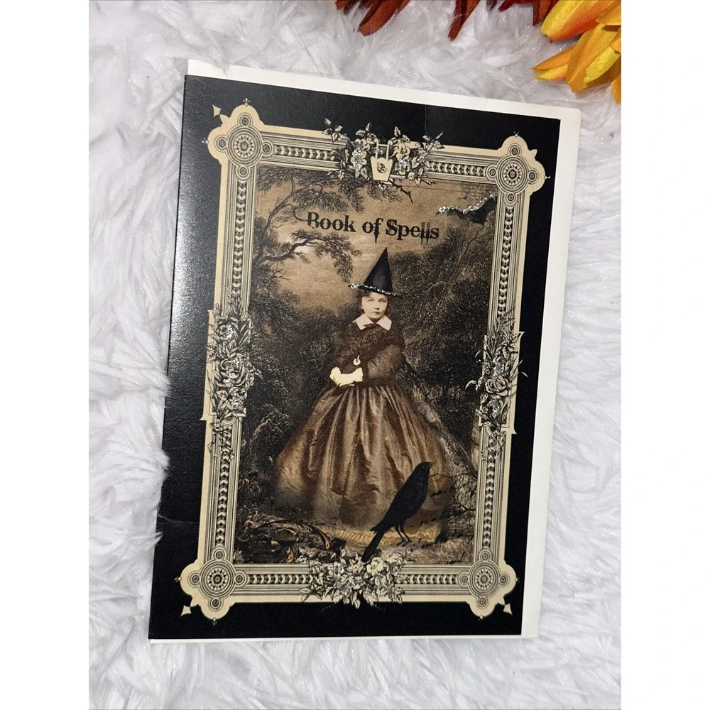 Halloween Card Lot‎ of 3 Handmade Postcard Blank Inside Gothic Happy Greeting